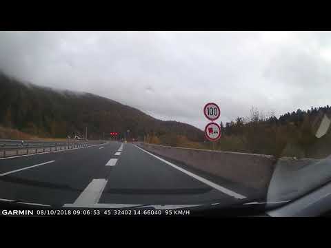 DRIVE #272: Delnice-Rijeka (Croatia) (timelapse 4x) *Read Description*
