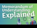 What Is A Memorandum Of Understanding Explainer Animation Trade Terms Explained MOU