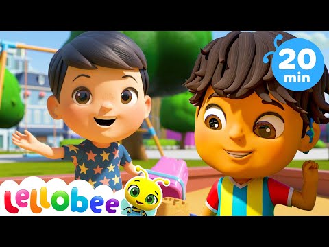 Yes Yes the Playground is Fun Song| +More Nursery Rhymes & Kids Song | Compilation | Lellobee