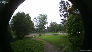 DoorDash driver flees scene of crash into customer's garage near Grayslake, IL