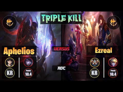 Zenit APHELIOS (ADC) [Conqueror] VS EZREAL - Challenger KR Patch 10.4 Triple Kill