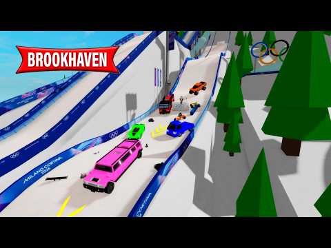 COCHES vs MEGA RAMPA IMPOSIBLE EN BROOKHAVEN!