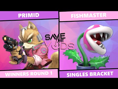 Save The Vods #65: Winners Bracket - Primid (Fox) Vs FIshmaster (Piranha Plant) SSBU SIngles
