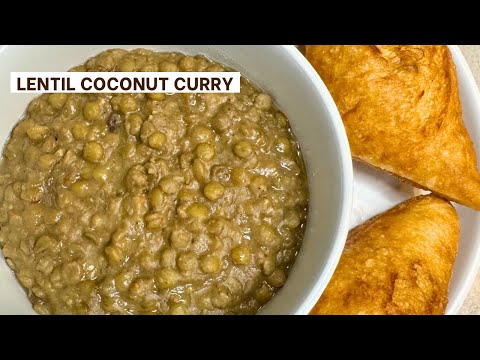 Creamy Green Lentil Coconut Curry, Served with Dabo | Fusion Recipe 🌱🇸🇸🇸🇩🇰🇪
