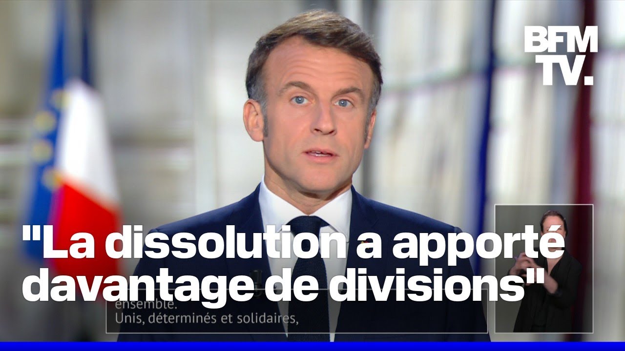 Les vœux d'Emmanuel Macron pour l'année 2025 en intégralité
