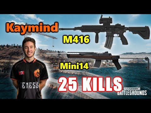 Genesis Kaymind - 25 KILLS - M416+Mini14 - SOLO vs SQUADS - PUBG
