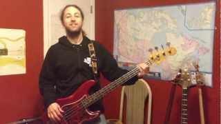 MATHIEU LEGER PLAYS JUMPIN' FROM SIX TO SIX COLIN JAMES (BASS COVER)