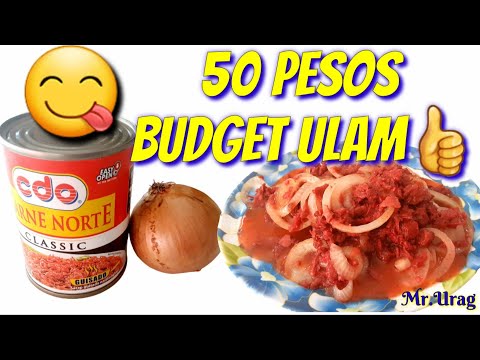 50 Pesos Budget Ulam/Meal | Onion Rings in Corned Beef...