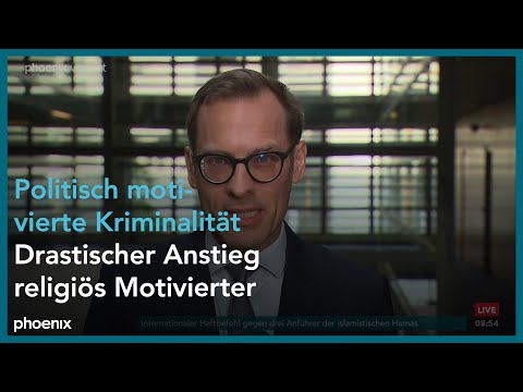phoenix nachgefragt mit Jan Wolf Schäfer politisch motivierter Kriminalität am 21.05.24