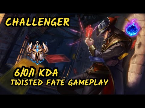 DOPA (Apdo) (TWISTED FATE) vs TALIYAH - 6/0/1 KDA MID CHALLENGER GAMEPLAY - KR