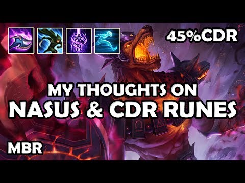 Nasus CDR Runes Guide | Infernal Nasus VS Maokai | StormRaiders Charge 45% | Season 7