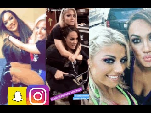 Best of WWE's Alexa Bliss & Nia Jax 2017 (Best Friends) (Funny Snapchat/Instagram Moments)