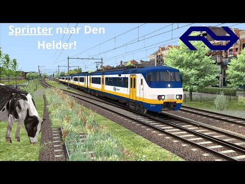 Train Simulator Classic: Sprinter Den Helder met een Koe op een station!? | Noordwest Nederland 5.0