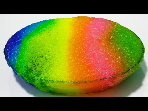 How To Make Bubbly Slime! Bubbly Slime Pufos Uscat - DRIED SLIME! DIY Crispy Crunchy Bubbly Slime!