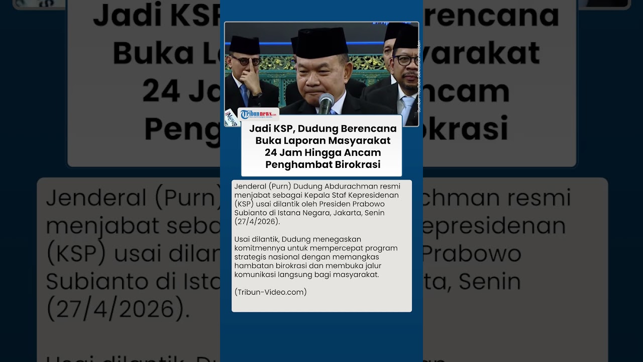 Resmi Jadi KSP, Dudung Siapkan Layanan Aduan 24 Jam dan Peringatkan Penghambat Birokrasi