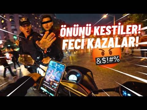 ACCIDENT WHILE CUTTING IN FRONT OF OTHER VEHICLES! Motorcycle Fights and Accidents in Türkiye! (324)