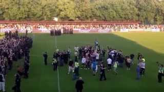 preview picture of video 'FK Pardubice -- FC Hradec Králové 0:1, vpád fanoušků na hřiště'