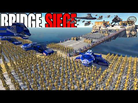 I built the Largest Clone Wars BRIDGE SIEGE of the CLONE ARMY! - Men of War: Star Wars Mod