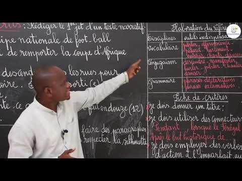 Cours - CM2 - Français : Production d'écrits / rédiger le 1er jet d'un texte narratif / M. Guissé