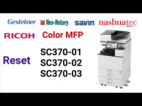 Reset error code SC 370-01, SC 370-02, SC 370-03 in Ricoh Color photocopier MP C2004ex, IMC 2000