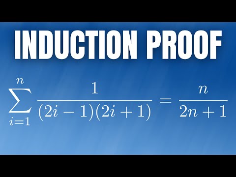 How to Write a Mathematical Induction Proof with a Summation
