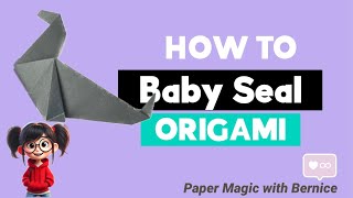 Fold an Adorable Origami Seal | Fun & Easy Tutorial 🦭