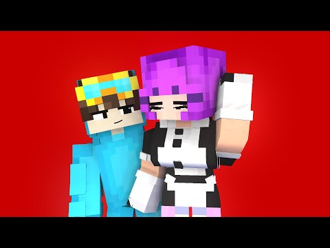 lovefool poi poi first meet maid zoey and nico - minecraft animation #shorts