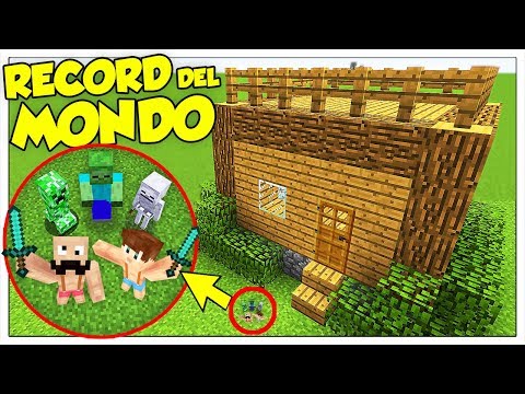 LET'S DEFEND THE WORLD'S LARGEST HOUSE! MINECRAFT RECORD ITA!