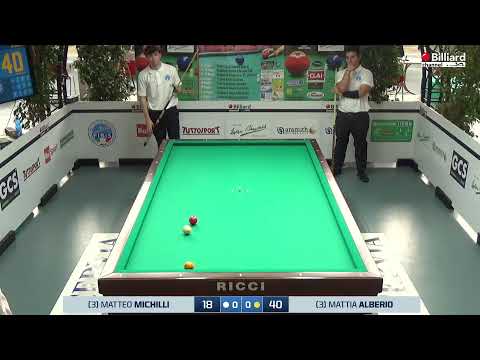 Alberio Mattia VS Michilli Matteo - Progetto "Biliardo & Scuola" Cervia