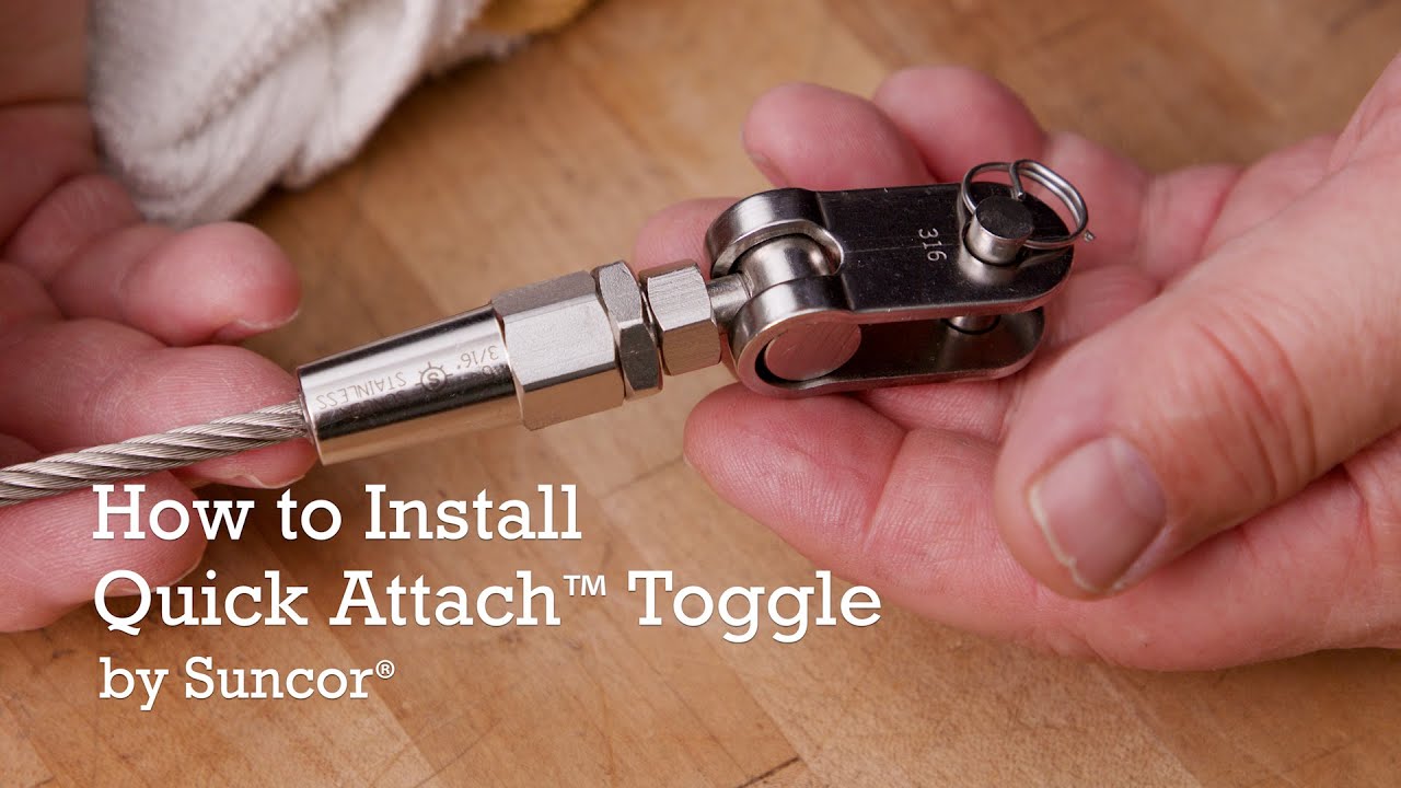 Discover How to Easily Install Toggle on Wire Rope with Quick Attach™ from Suncor®!