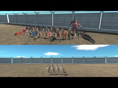 SKELETON ARMY VS ALL UNITS -Animal Revolt Battle Simulator