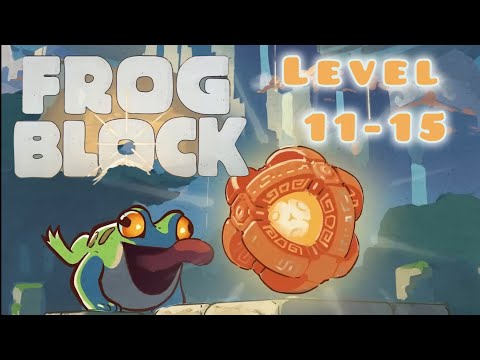 FROGBLOCK: Puzzle Adventure — Level 11-15| Calm Puzzle Game Walkthrough