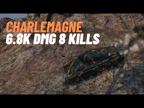 Charlemagne - Karelia - 6.8k Dmg - 8 Kills - World of tanks replays