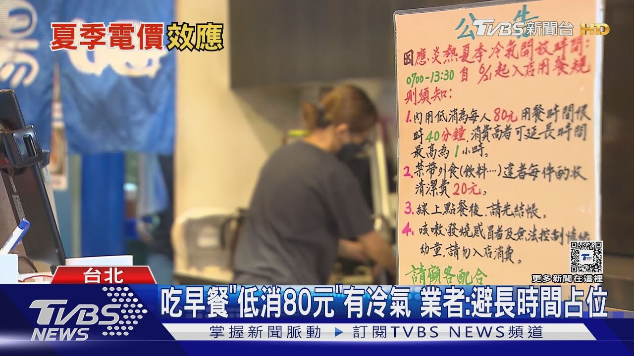 吃早餐「低消80元」有冷氣　業者：避長時間占位
