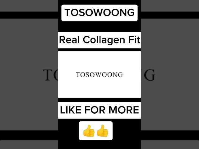 Vídeo relacionado con TOSOWOONG Real Collagen Fit, Mascarilla Facial Peel Off con Colágeno Hidrolizado, Elasticidad e Hidratación, Piel Radiante, Cuidado Facial Coreano, 50ml, 1.69 fl. oz.