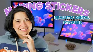 HOW TO MAKE REALISTIC LOOKING DIGITAL STICKERS IN PROCREATE | updated version