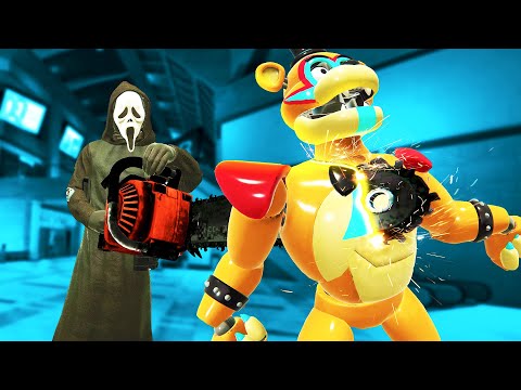 Using a Chainsaw against FNAF Animatronics... (Bonelab Mods)