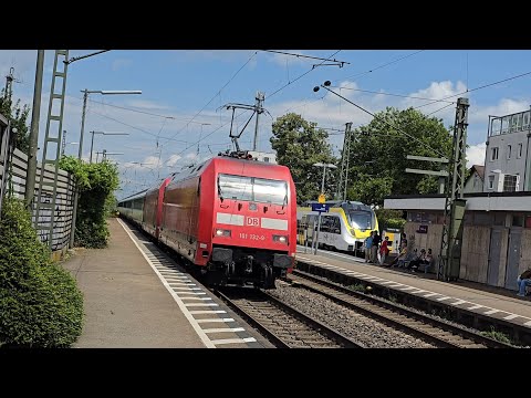 Züge in Bahnhof Bad Krozingen🇩🇪auf der Rheintalbahn #deutschebahn #trainspotting #sbb #zug #züge 
