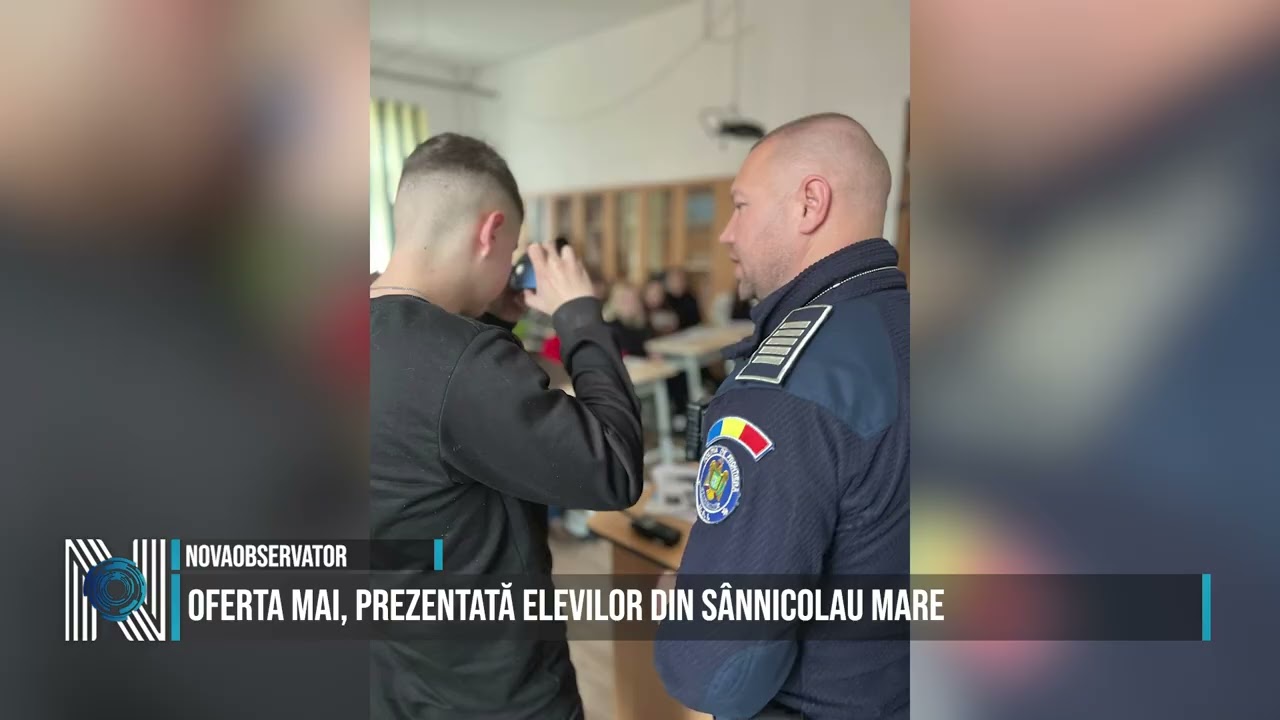 Oferta MAI, prezentată elevilor din Sânnicolau Mare