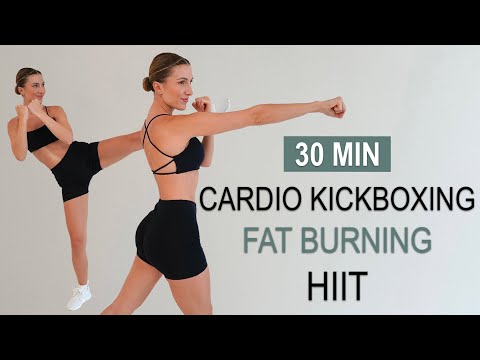 30 Min STANDING CARDIO KICKBOXING |  FAT BURNING HIIT | Sweaty, Dancy, Standing Abs | No Repeat