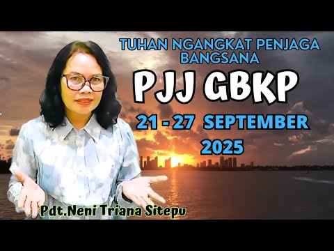 GBKP Distance Learning Reflection This Week, September 21-27, 2025