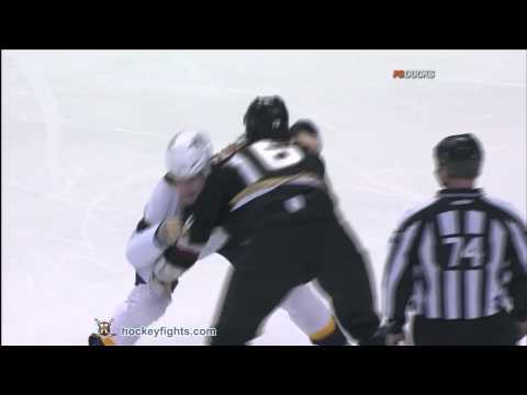 Wade Belak vs George Parros Jan 5, 2011
