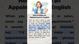 How to Make an Appointment in English 📆 | English Reading and Listening Practice #motivation