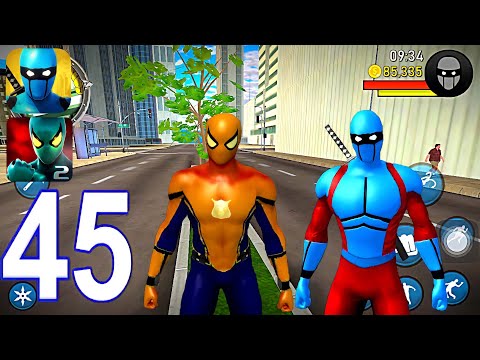 Blue Ninja, Superhero Vs Power Spider 2 - Gameplay Walkthrough Part 45 (iOS, Android)