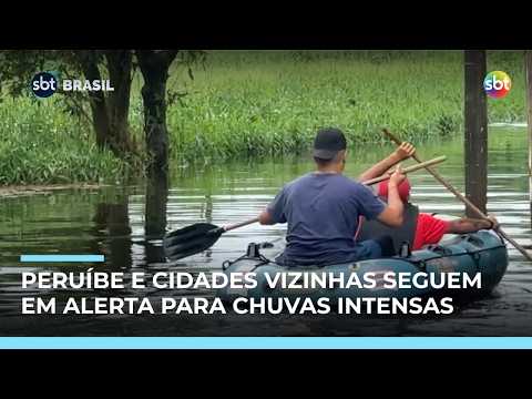 Peruíbe (SP) decreta situação de emergência e segue em alerta para chuvas intensas | #SBTBrasil
