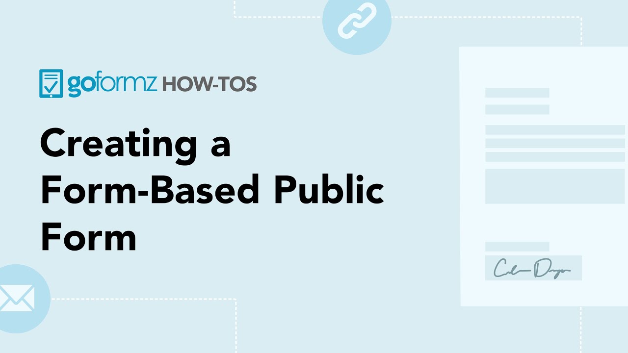 Creating a Form-Based Public Form