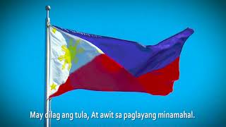 Lupang Hinirang  (The Philippine National Anthem) with Lyrics 1080p