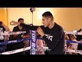 GILBERTO RAMIREZ SHOWS OFF HIS FAST HANDS AHEAD OF FIGHT WITH TOMMY KARPENCY