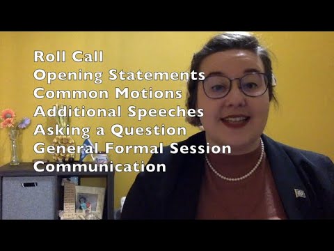 MMUN - All About Formal Session