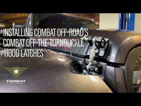 Combat Offroad Off-the-Turnbuckle Hood Latches - Easy Install for Jeep JK, JL, & JT!
